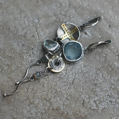 Violet Marble Earrings
