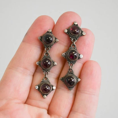 Violet Marble Earrings
