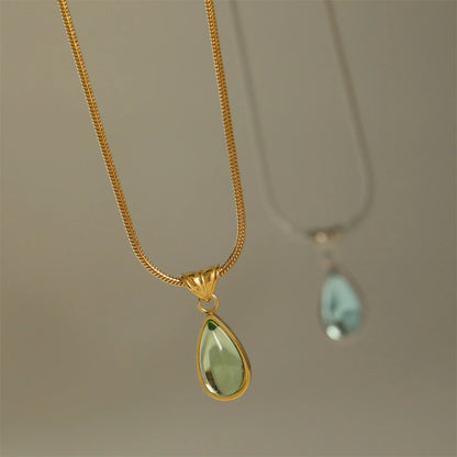Emerald Drop Necklace