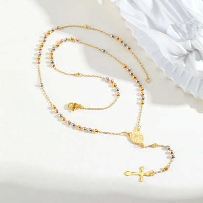 Rosary Cross Necklace