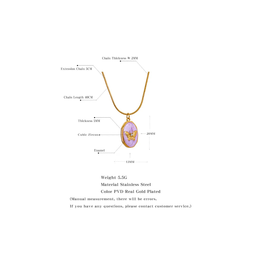 Flora Butterfly Necklace