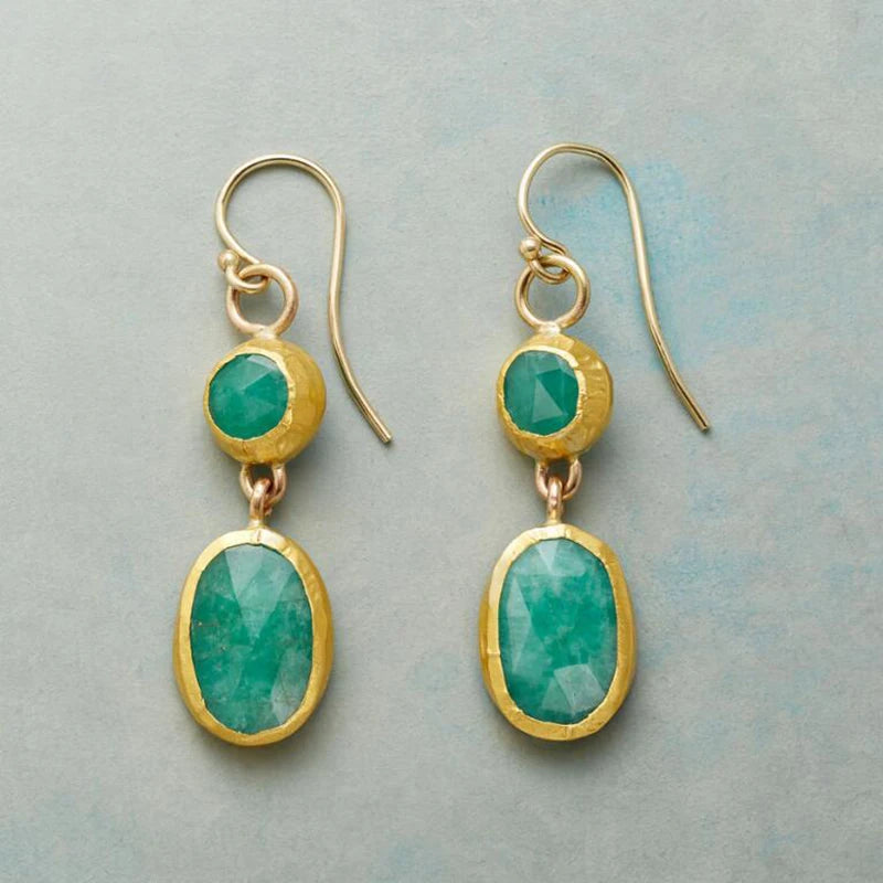 Violet Marble Earrings