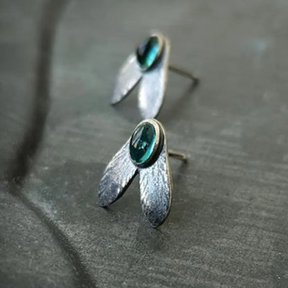 Violet Marble Earrings