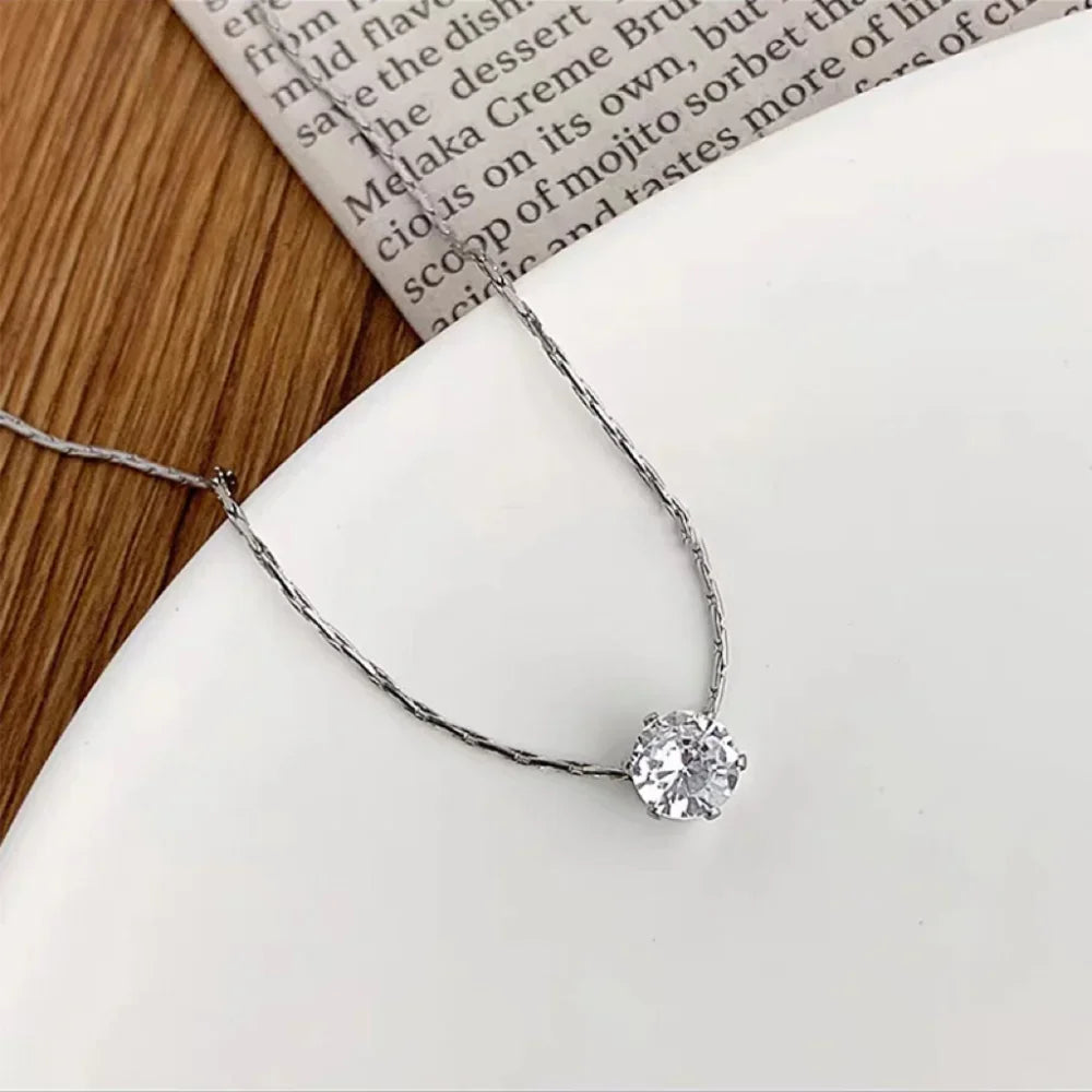 Solitaire Spark Necklace