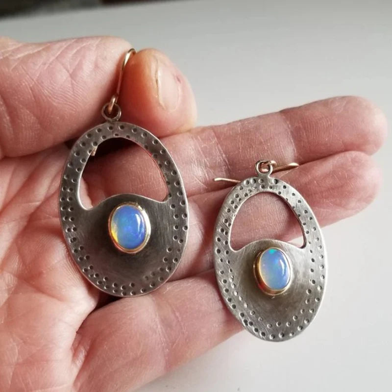 Violet Marble Earrings