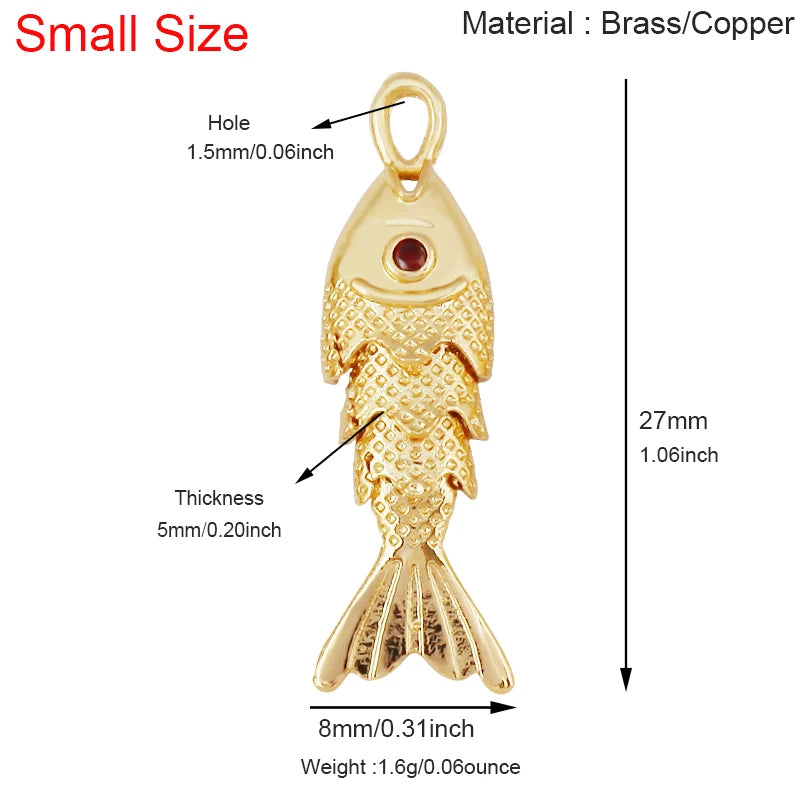 Golden Fish Charm