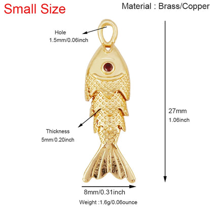 Golden Fish Charm