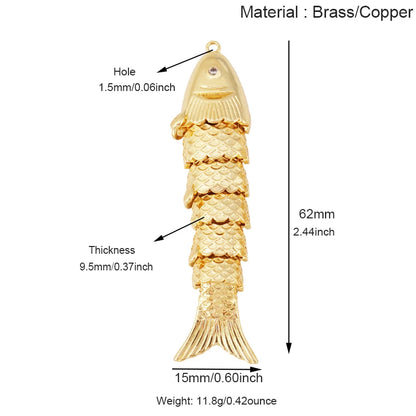 Golden Fish Charm