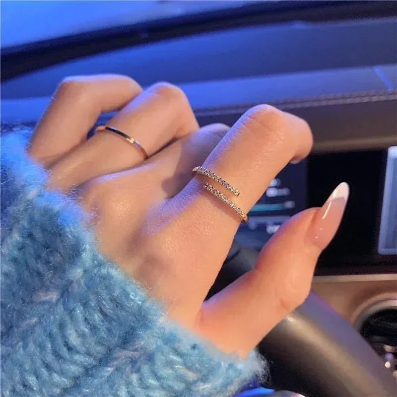 Crystal Open Ring