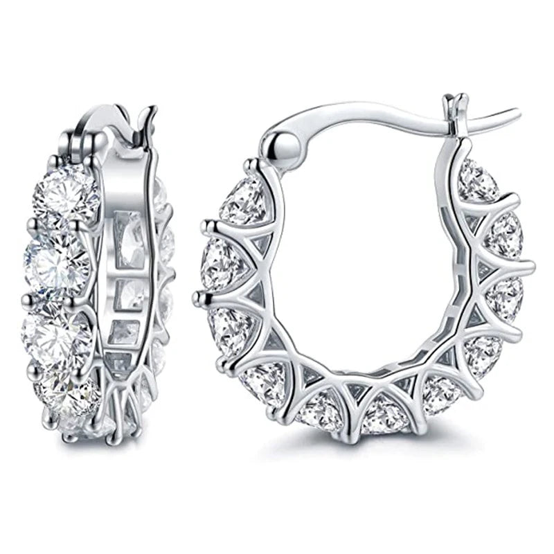 Diamond Sun Hoops