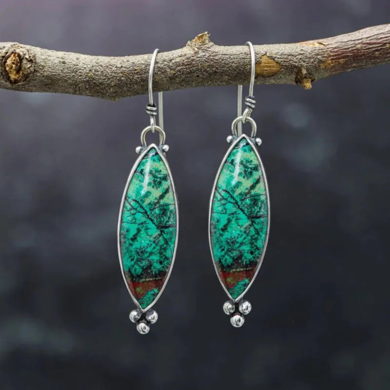 Violet Marble Earrings
