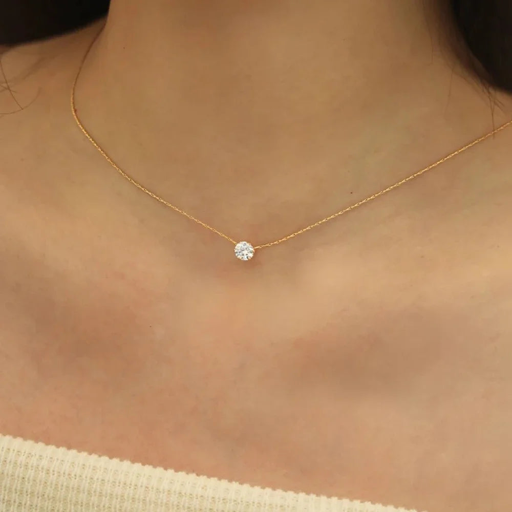 Solitaire Spark Necklace