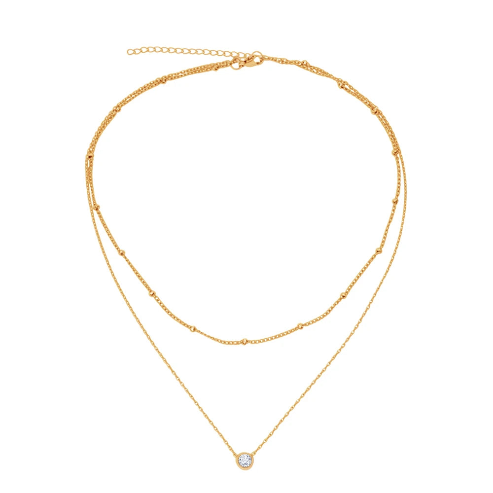 Diamond Layer Necklace