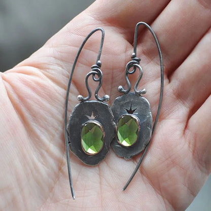 Violet Marble Earrings
