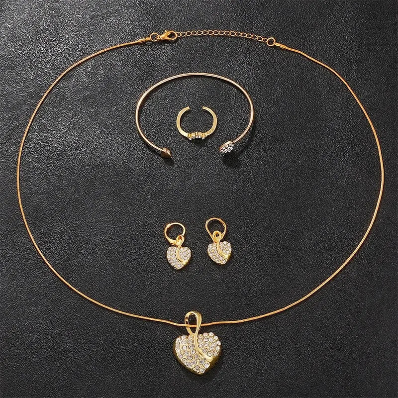Royal Crystal Heart Set