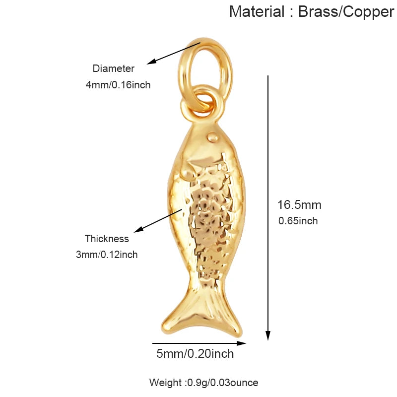 Golden Fish Charm