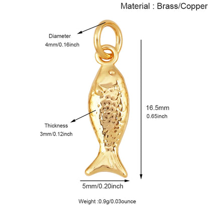Golden Fish Charm
