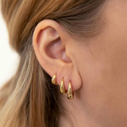 Silver Bubble Hoops