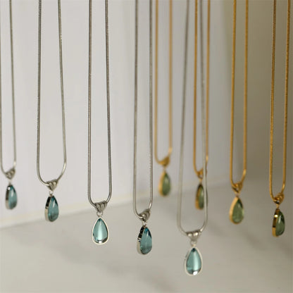 Emerald Drop Necklace