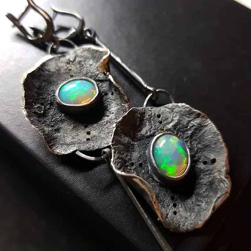 Violet Marble Earrings
