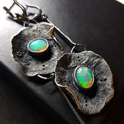 Violet Marble Earrings