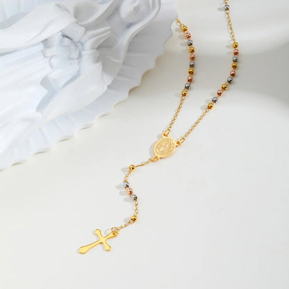 Rosary Cross Necklace