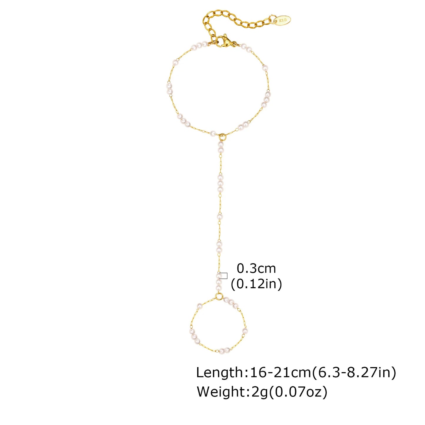 Golden Heart Handchain