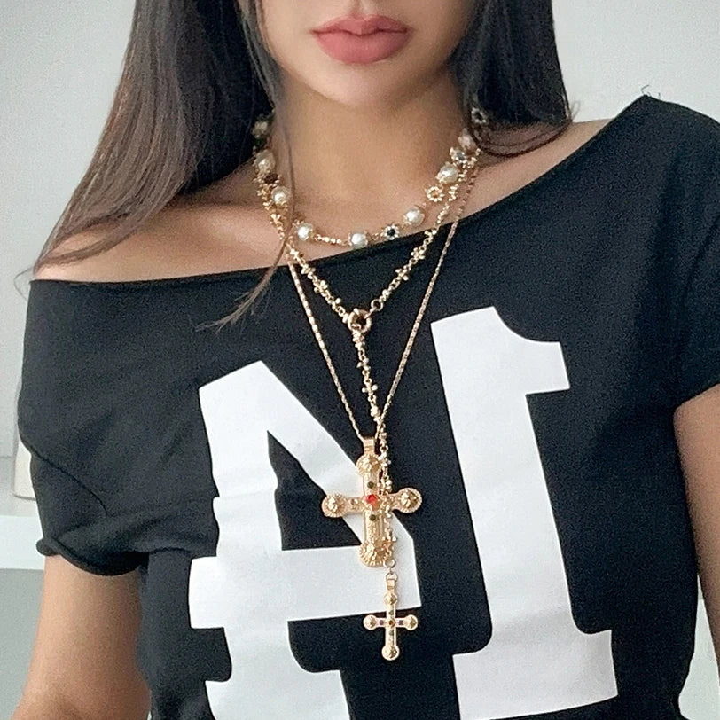 Daisy Pearl Necklace