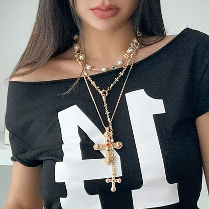Trinity Cross Earrings