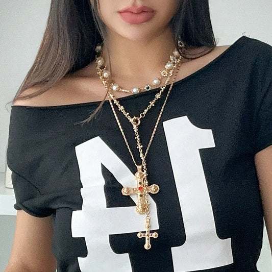 Trinity Cross Earrings