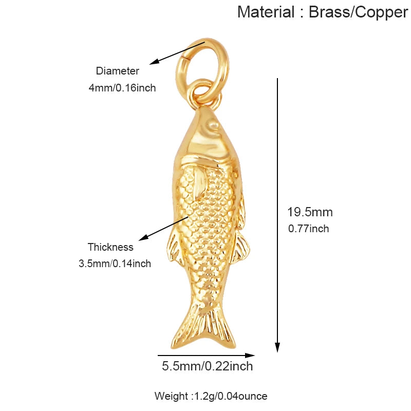 Golden Fish Charm