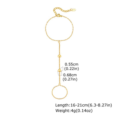 Golden Heart Handchain