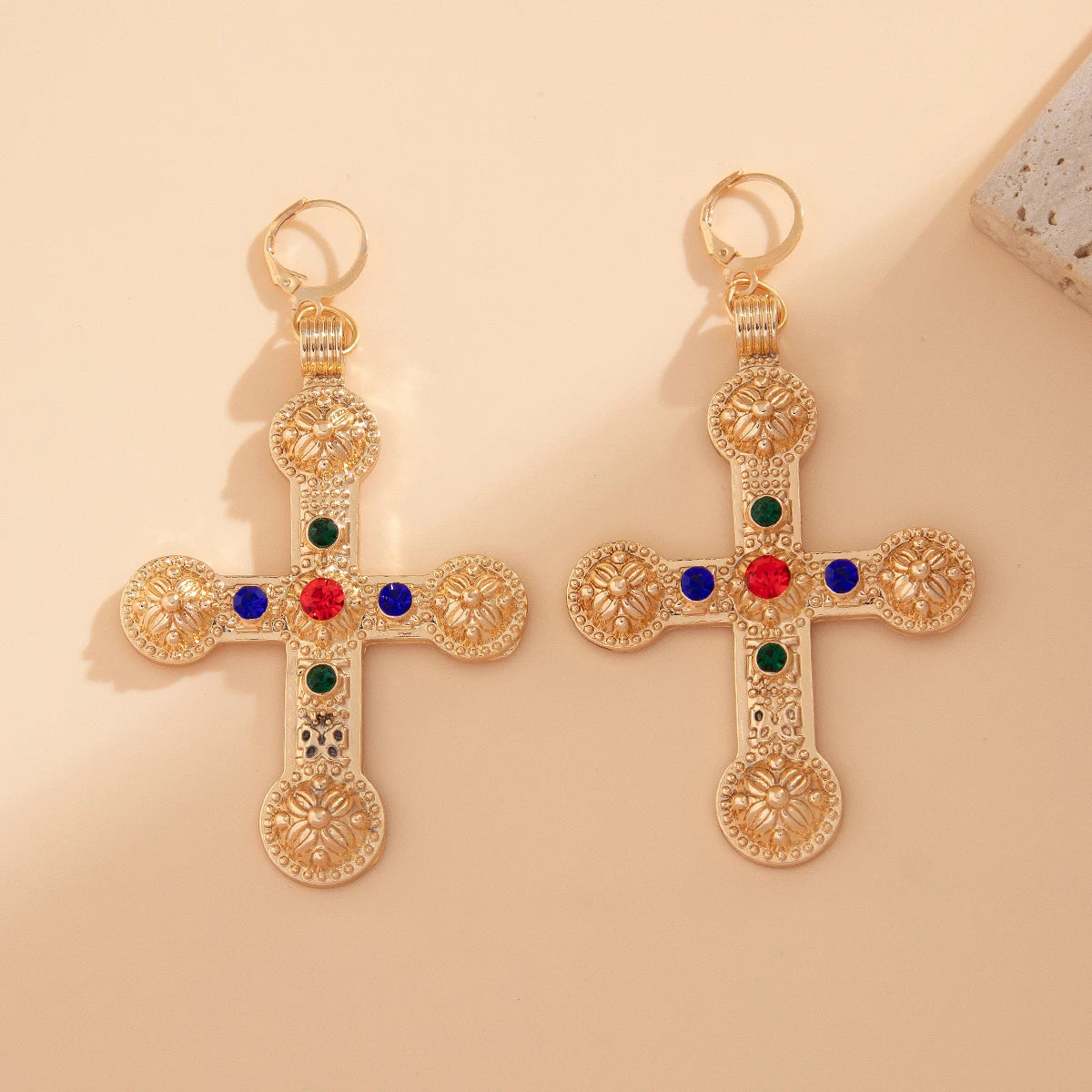 Trinity Cross Earrings