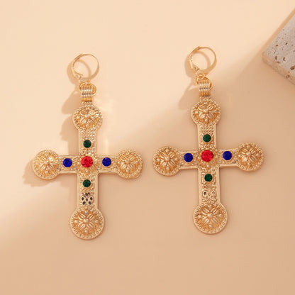 Trinity Cross Earrings
