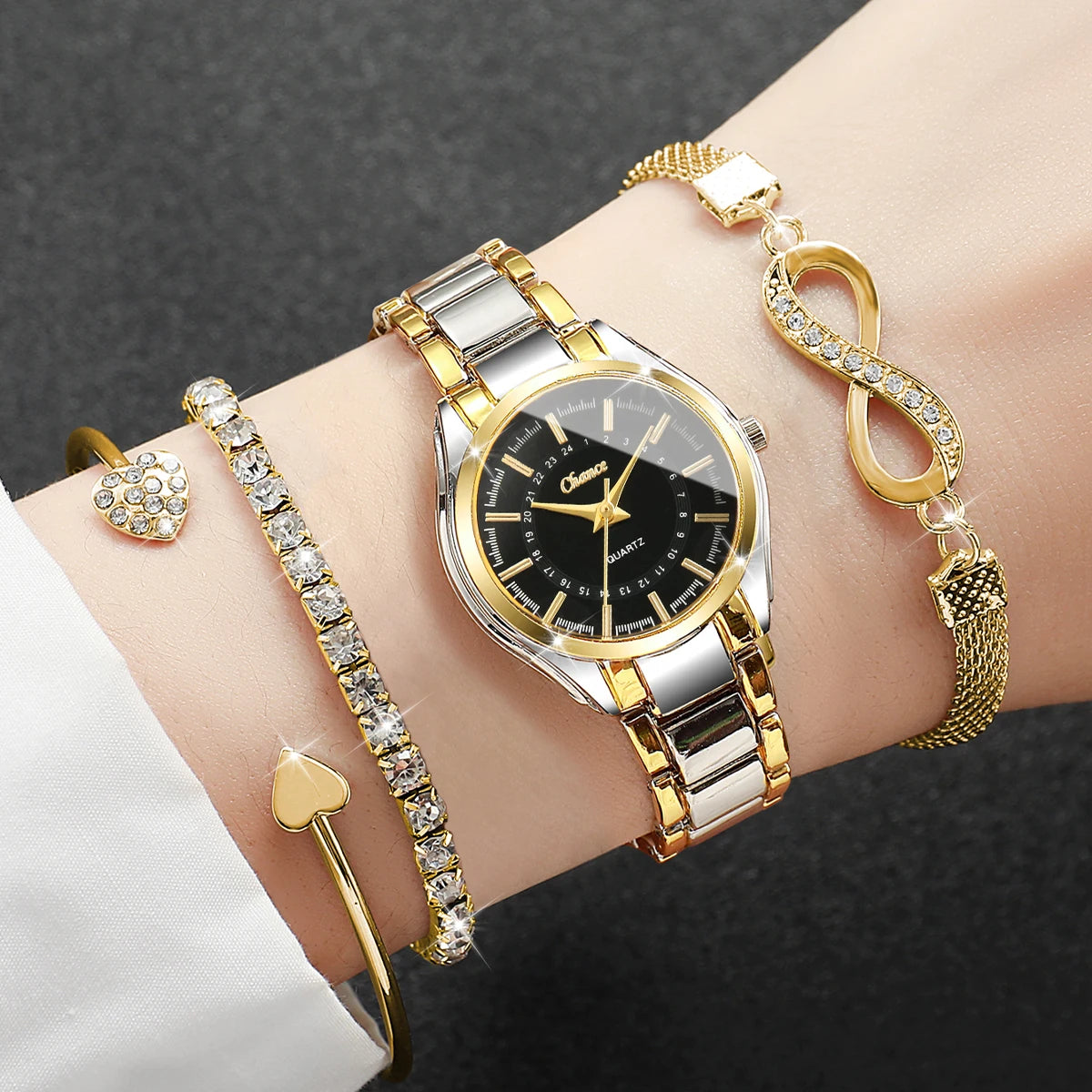 Noir Infinity Watch Set