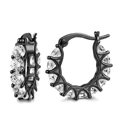 Diamond Sun Hoops