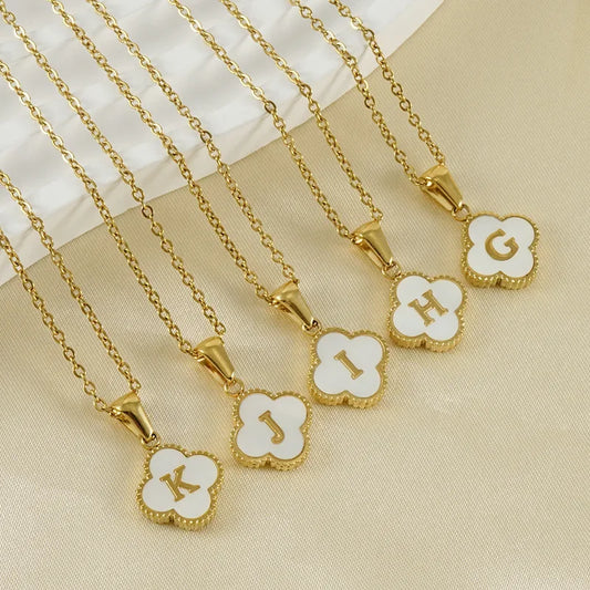 Clover Initial Necklace