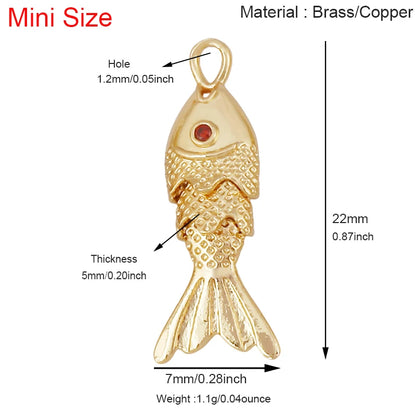 Golden Fish Charm