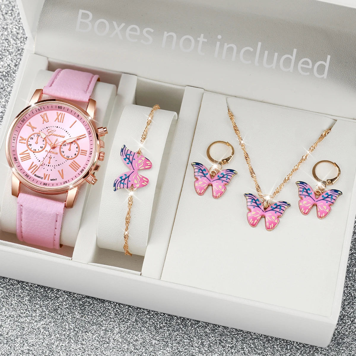 Blush Butterfly Watch Set