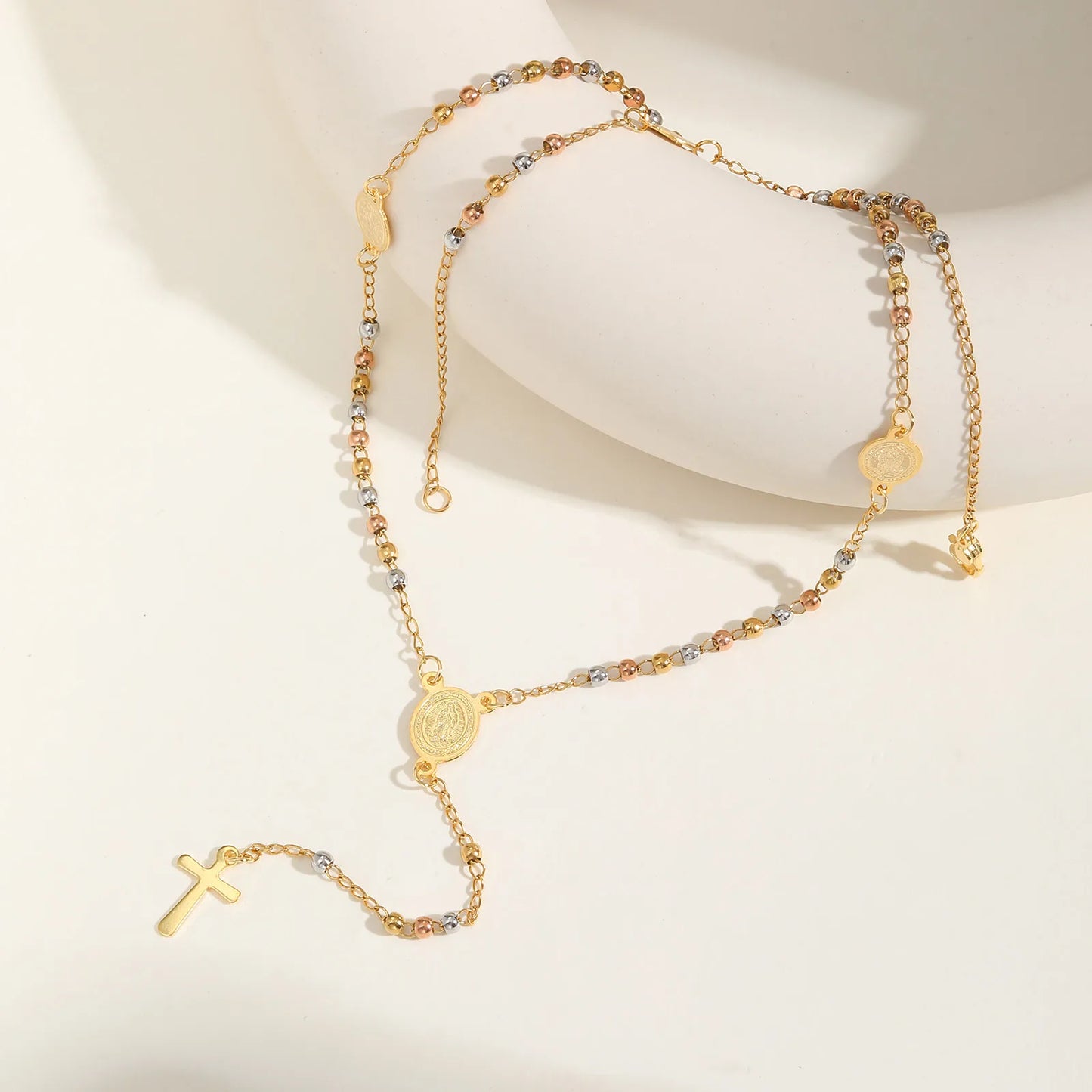 Rosary Cross Necklace