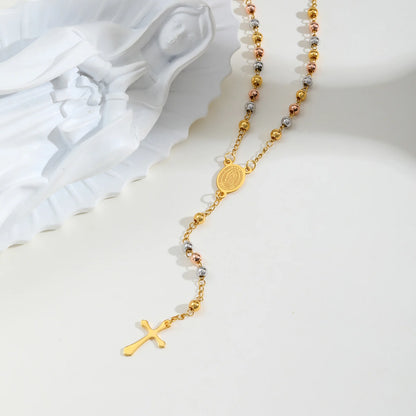 Rosary Cross Necklace