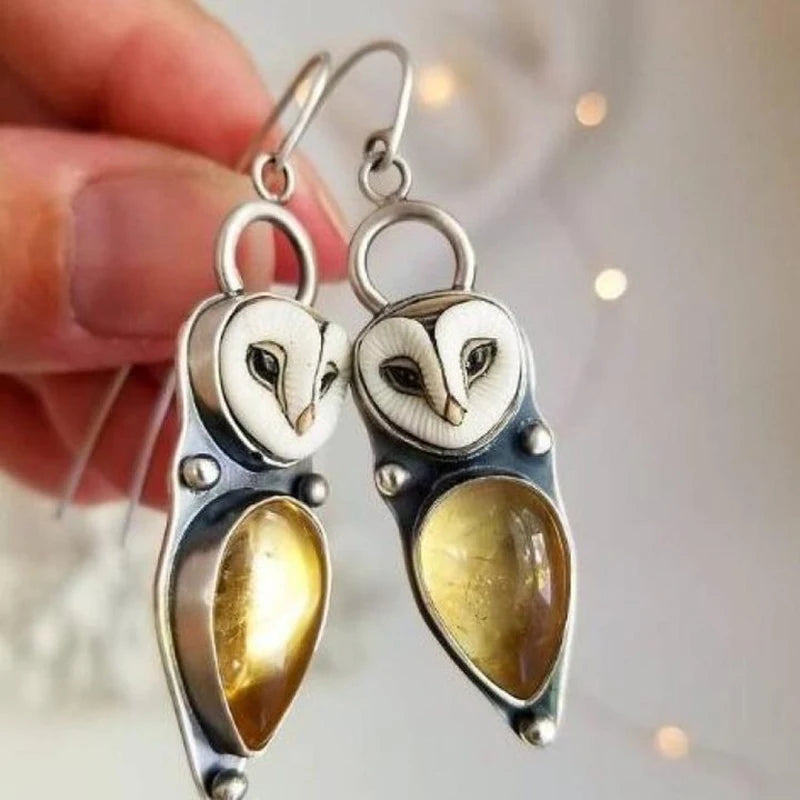 Violet Marble Earrings