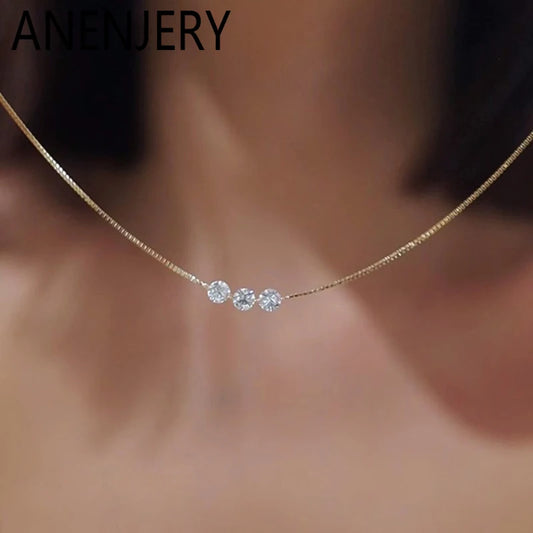 Triple Diamond Necklace