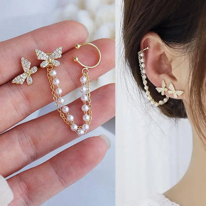Butterfly Pearl Earcuff
