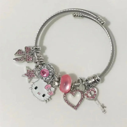Pink Kitty Bracelet