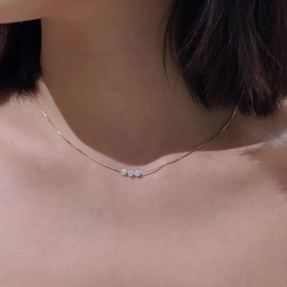 Triple Diamond Necklace