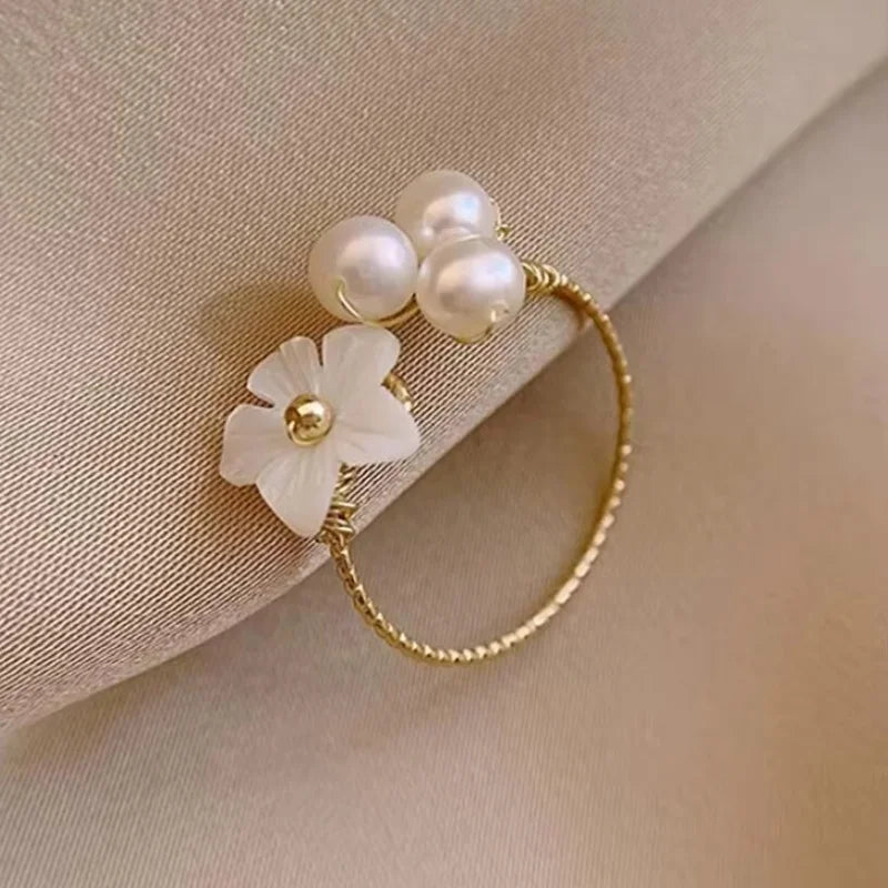Floral Open Ring
