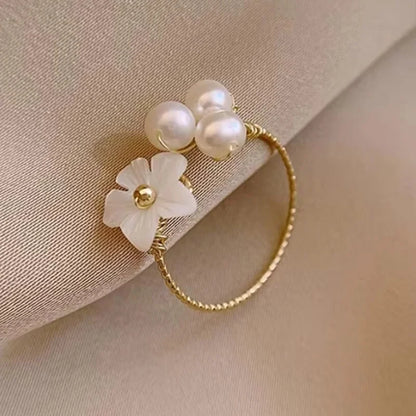 Floral Open Ring