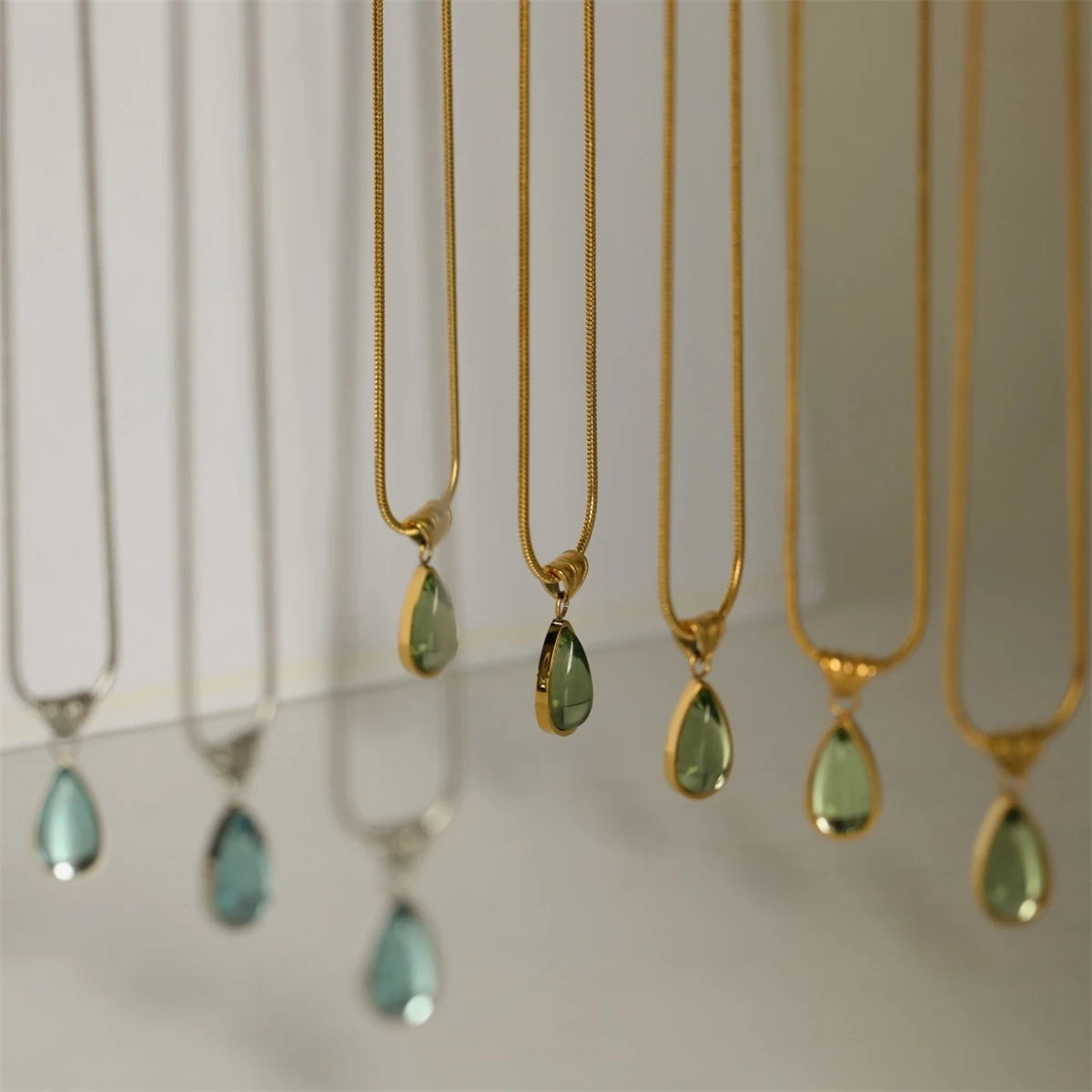 Emerald Drop Necklace