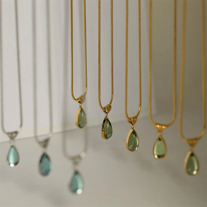 Emerald Drop Necklace